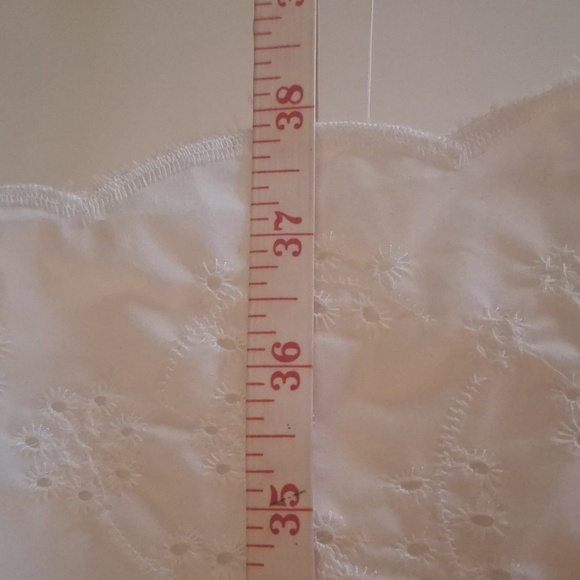 J For Justify Womens Dress White Strapless Smocked Tiered Ruffle Stiff Bodice XL - Picture 10 of 10